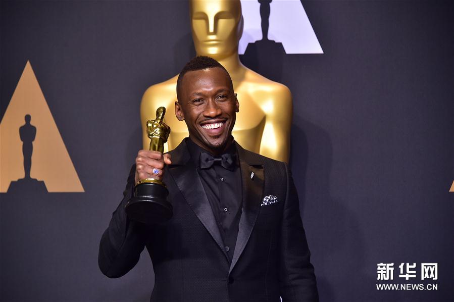 组图：第89届奥斯卡颁奖礼 获奖众星手捧小金人